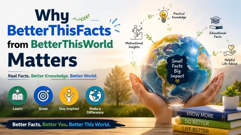 Why BetterThisFacts from BetterThisWorld Matters