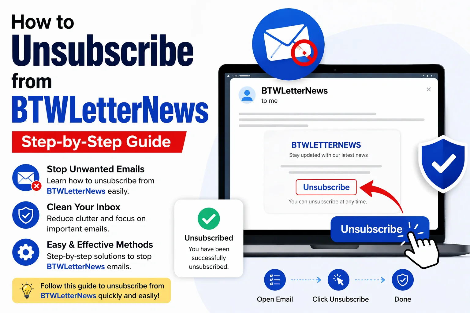 How to Unsubscribe from BTWLetterNews (Step-by-Step Guide)